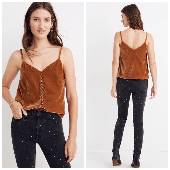 Madewell Tops - {Madewell} Velvet Button-Down Cami